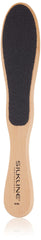 SILKLINE PROFESSIONAL Two-Sided Foot File with Oak Wood Handle, Full Size Single