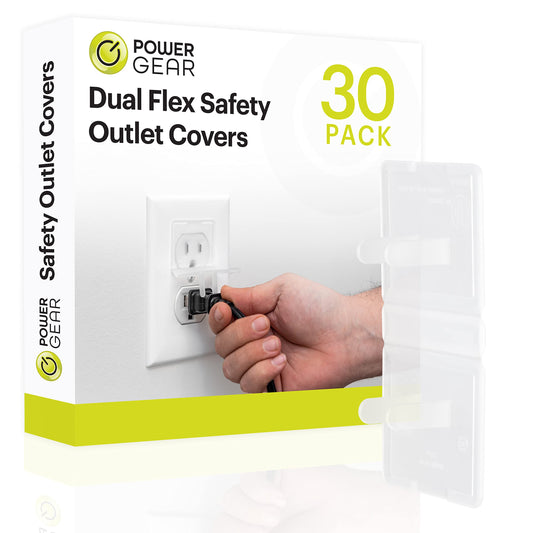 Power Gear Flexible Outlet Covers Baby Proofing Child Proof Plug Covers for Electrical Outlets Easy Install Outlet Plug Covers UL Listed Shock Prevention Clear 74749 30 Count