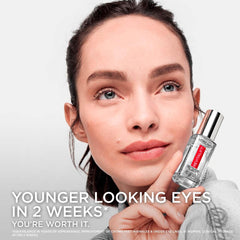 L’Oréal Paris 2.5% Hyaluronic Acid & Caffeine Plumping Eye Serum, Brightens Look of Dark Circles, Reduces Look of Crow's Feet & Wrinkles, Revitalift, For All Skin Tones & Types, Fragrance Free, 20ml