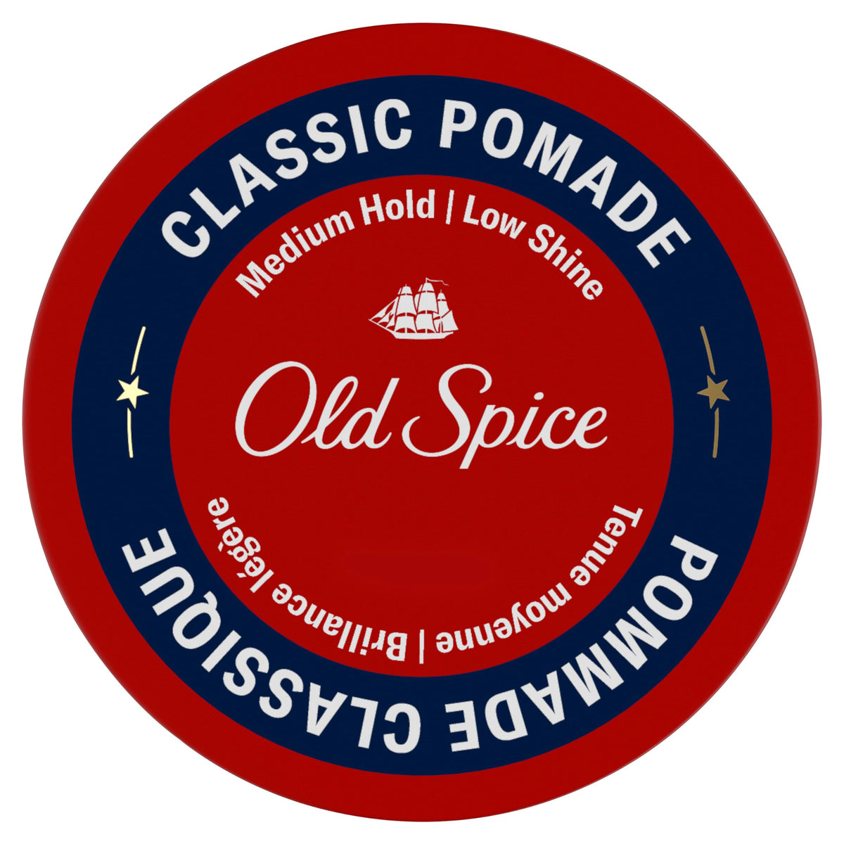 Old Spice Classic Pomade for Men, Healthy & Strong with Vitamin E & Biotin, Men's Hair Styling Pomade, Medium Hold, Matte Finish, 63 g