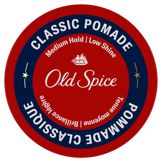 Old Spice Classic Pomade for Men, Healthy & Strong with Vitamin E & Biotin, Men's Hair Styling Pomade, Medium Hold, Matte Finish, 63 g