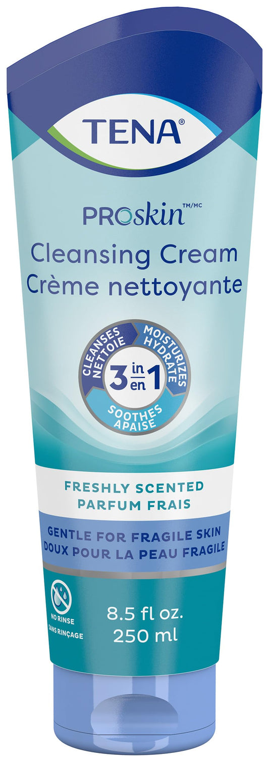 TENA Adult Cleansing Cream, Moisturizing Skin Health, No Rinse, Skin Protection, 250ml