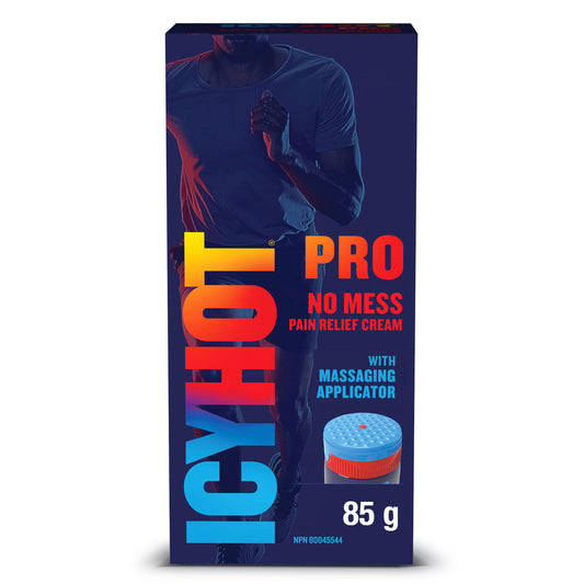 Icy Hot PRO No-Mess Pain Relief Cream – Fast-Acting Dual-Action Relief with Menthol and Camphor, 85 g