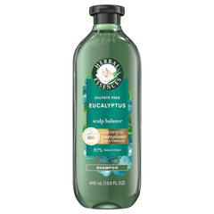 Herbal Essences Eucalyptus Sulfate Free Shampoo, Scalp Balance, 400 mL, with Certified Camellia Oil and Aloe Vera, For All Hair Types, Especially with Dry Scalp