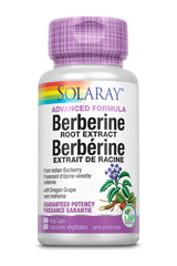 Solaray Berberine Root Extract | Advanced Formula | Indian Barberry w/Oregon Grape | AMPK Activator | Immune, Digestion & Metabolism Support | 60 VegCaps