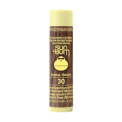 Sun Bum Lip Balm, Banana, SPF 30, 1 Count, Broad Spectrum UVA/UVB Protection, Hypoallergenic, Paraben Free, Gluten Free, Vegan