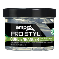 Ampro Pro Styl Curl Enhancer - Gel Activator with Olive Oil to Moisturize and Define Coils and Waves - Helps Protect and Hydrate Hair Shaft - Tames and Adds Shine to Tresses - Extra - 284 g