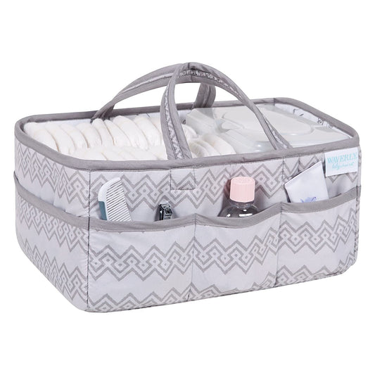 Trend Lab Line Diaper Caddy, Storage, Bin, Gray