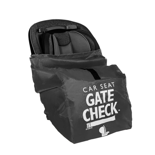 J.L. Childress Gate Check Bag for Car Seats - Travel Bag for Airplane - Includes AIRTAG Holder - Fits All Baby Car Seats, Infant Carriers & Child Booster Seats, Black