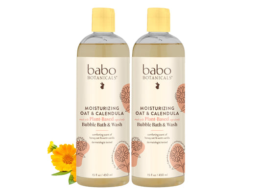 Babo Botanicals Moisturizing Oatmilk Baby Bubble Bath, 30 fl. Oz.