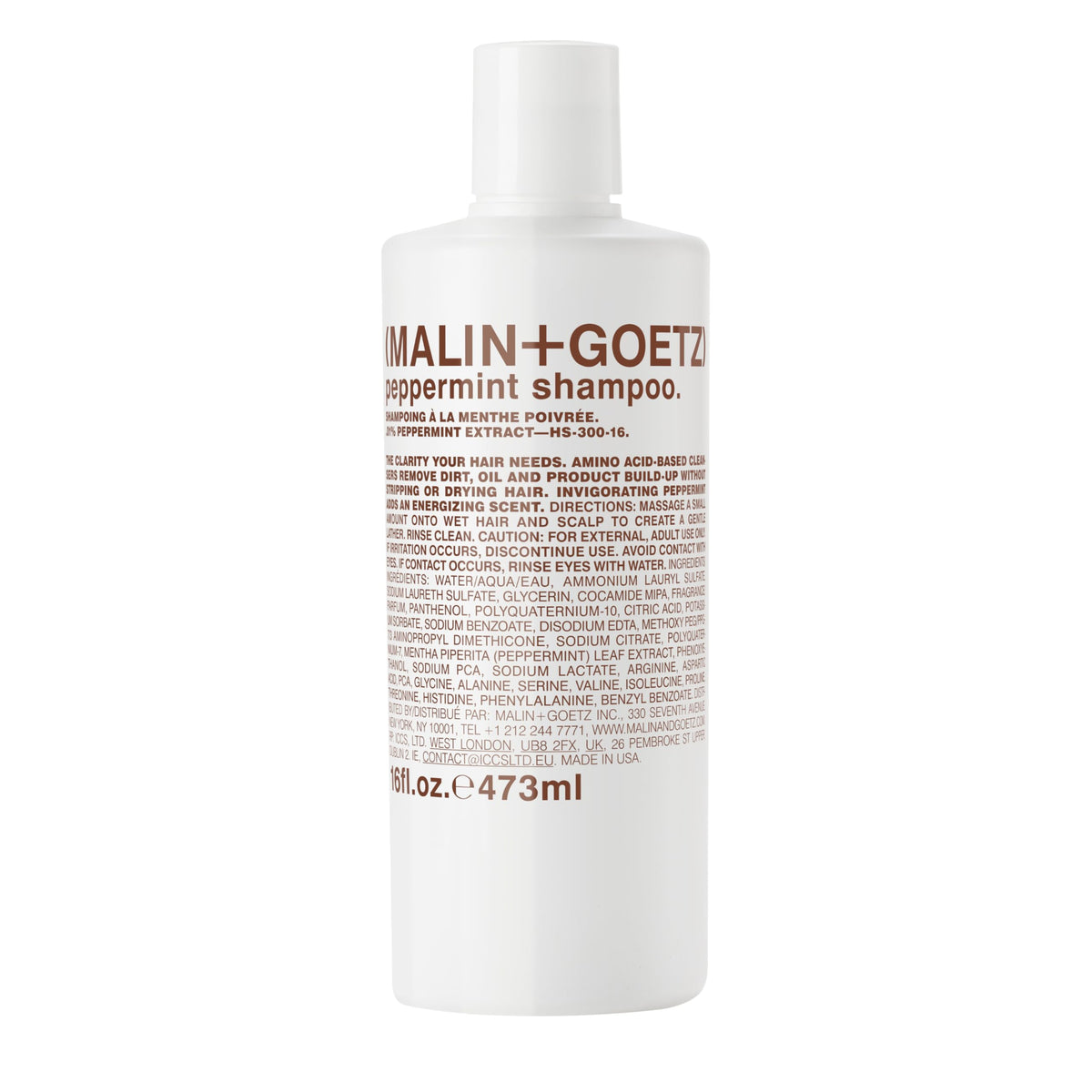 Malin + Goetz Shampoo, Peppermint, 16 Fl Oz