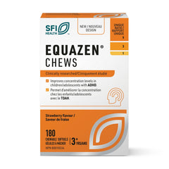 New Nordic Equazen Chews, 180 Chewable Softgels, 30-Day Supply, Strawberry Flavour, Omega 3 Fish Oil for Kid's Focus, Attention & Brain Support Ages 3+ Essential