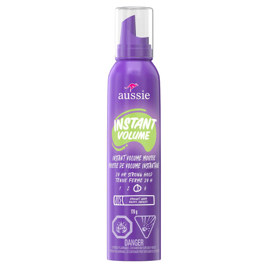 Aussie Instant Volume Mousse, 24-hour Volume Mousse, 170g