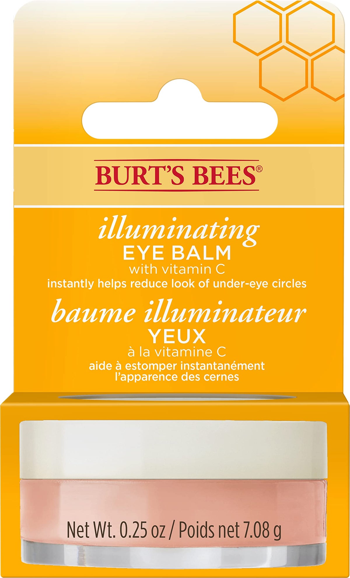 Burt's Bees Illuminating Eye Balm with Vitamin C, 100% Natural Origin, Mother's Day Gift, 7.08g