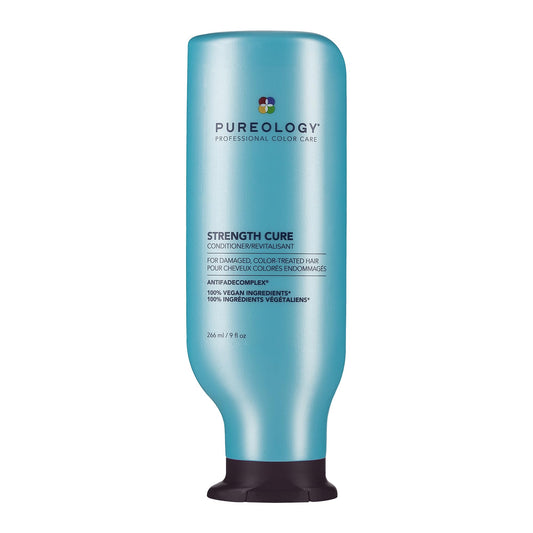 Pureology Strength Cure Conditioner, Strengthening Hair Conditioner For Damaged and Color Treated Hair, Hair Care for All Hair Types Curly Hair, Renew Strength and Softness, Sulfate Free, Vegan 1L