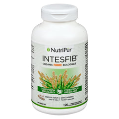 Nutripur IntesFib Organic Psyllium Fibre, 120 vegetarian capsules