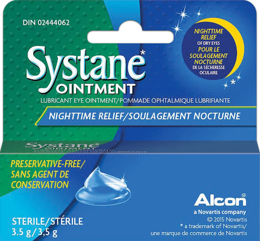 Systane Nighttime Lubricant Eye Systane Nighttime Lubricant Eye Ointment 3.50 g, 0.12 Oz (Pack of 10) (packaging may vary)
