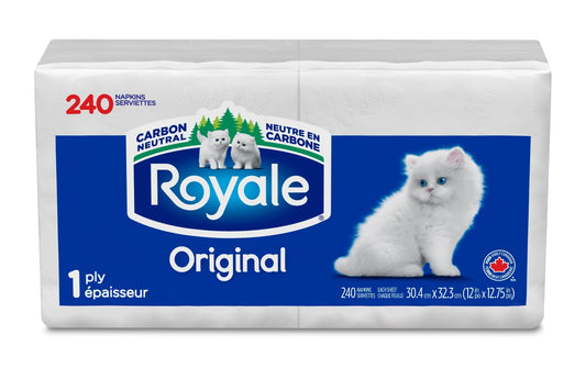 Royale Original 1 Ply Napkins, 240 Paper Napkins