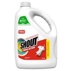 Shout Triple-Acting Laundry Stain Remover Spray, Clings, Penetrates, and Lifts Tough Stains, 3.8L