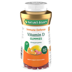 NATURE'S BOUNTY Vitamin D3 1000 Iu Gummies, Value Size, Helps Support Bone Health, Strawberry, Orange & Lemon Flavoured, Ummies, 350 g