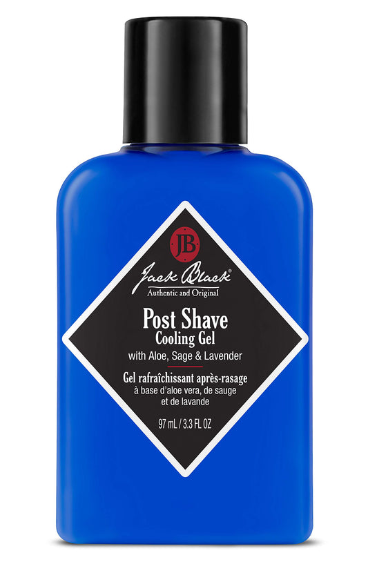 Jack Black Post Shave Cooling Gel - Lightweight Soothing & Hydrating After-Shave Gel for Men - Aloe Vera, Chamomile & Tea Tree Leaf Oil - 97ml