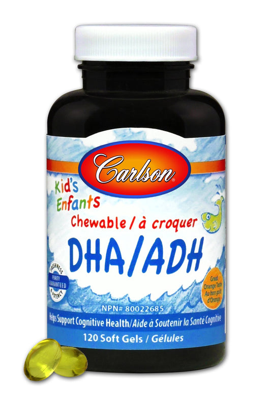 Carlson Carlson for Kids Chew. DHA Orange, 120 Softgels