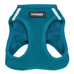 Best Pet Supplies - All Weather Mesh, Reflective, No Pull Harness for Small, Medium Dogs, Cats - Secure with Hook & Loop Fastener, Buckle, Double D-Rings - Turquoise, XXS