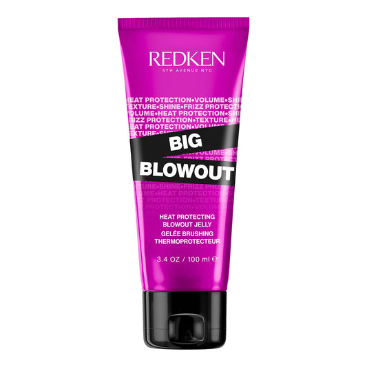 Redken Big Blowout Heat Protection Gel Serum, for All Hair Types, Volume for Fine, Frizz Control, Humidity Resistance
