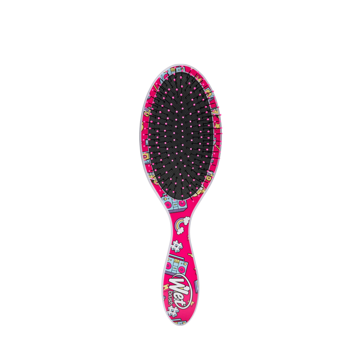 Wet Brush Original Detangler Brush - Radio, Happy Hair - All Hair Types - Ultra-Soft Bristles Glide Through Tangles with Ease - Pain-Free Comb for Men, Women, Boys & Girls
