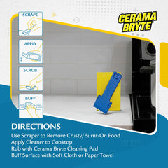 CERAMA BRYTE GVI28001, Scraper and Pad Combo, Blue