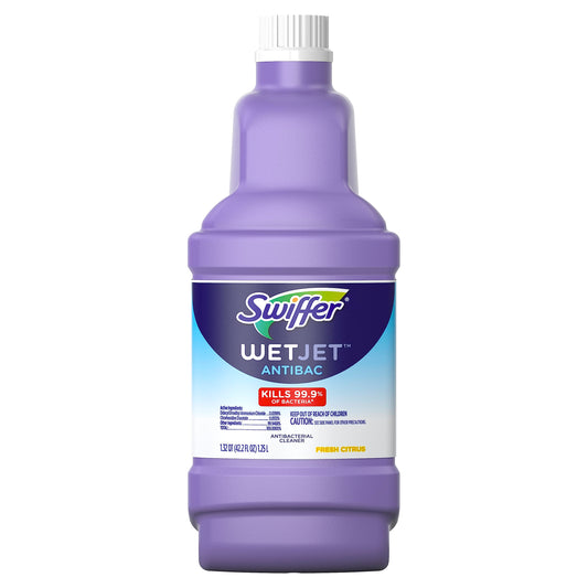 Swiffer WetJet All Purpose Floor and Hardwood Cleaner Solution, Liquid Refill Bottle, Febreze Sweet Citrus Zest, 1;25 L(Packaging might vary )
