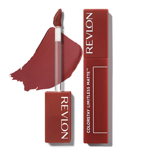 Revlon Lipstick, ColorStay Limitless Matte Liquid Lipstick, Vegan Formula, No-Budge Matte, Longwear Lipstick, Long Lasting, Lightweight/Comfortable, Waterproof, 013 Real Deal, 0.17 fl oz/ 5ml