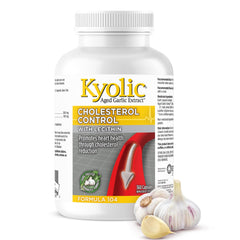 Kyolic - Cholesterol Control with Lecithin, 360 Capsules 90-Day Supply - Cholesterol Formula 104 - Kyolic Aged Garlic Extract Capsules - Promotes Heart Health and Immune System Support