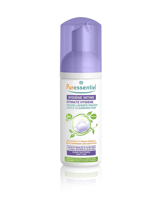 Puressentiel Intimate Hygiene Cleanser - Bio & Organic Gentle Feminine Cleansing Gel Wash - Immediate Sooothing, Freshness & Long-Lasting Comfort - 99,5% Natural Origins, Gentle pH - 150ml