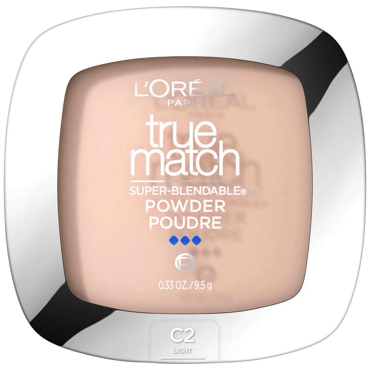 L’Oréal Paris True Match Super-Blendable Oil Free Makeup Powder, Packaging May Vary, Natural Ivory, 0.33 oz.