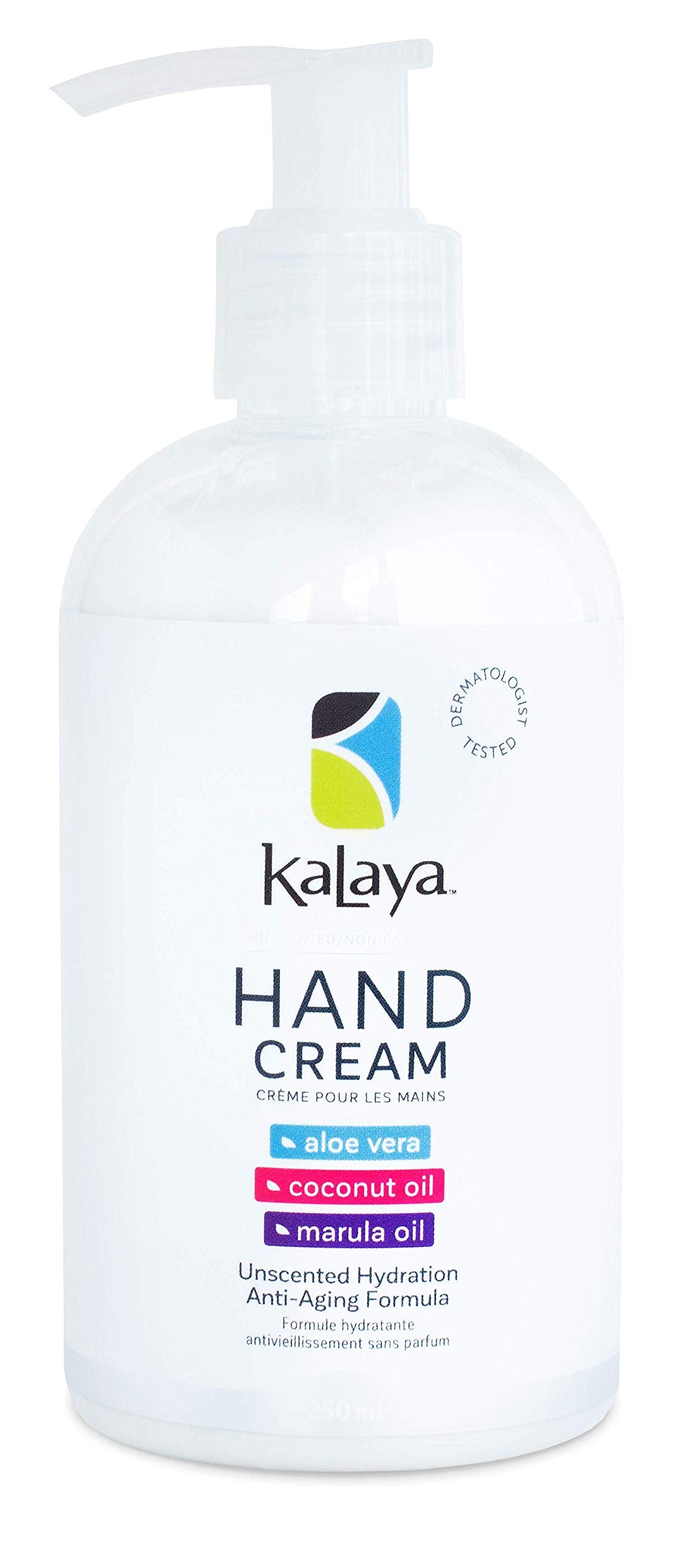 Kalaya Hand Cream Unscented, 250 Milliliters, white