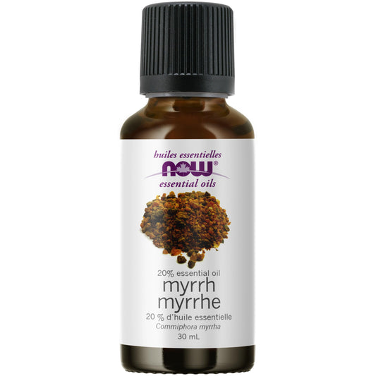 NOW Essential Oils, Myrrh Oil Blend, Steam Distilled, 100% Pure, 30mL