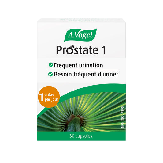 A.Vogel Organic Saw Palmetto Capsules for Prostate Health | Enlarged Prostate Symptoms Relief, Frequent Urination, Weak Urine Flow | 30Caps