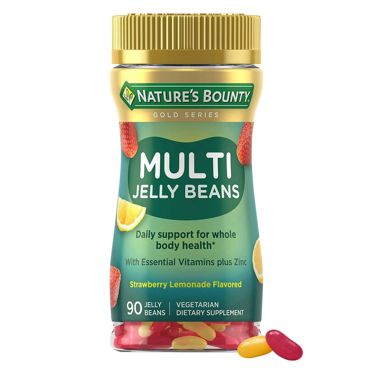 Nature's Bounty Multi VitaBeans, Multivitamin, Strawberry Lemonade Flavour, 90 Ct 50 PCS 1 count