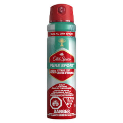 Old Spice Men's Antiperspirant & Deodorant Invisible Dry Spray Pure Sport Plus, 122g