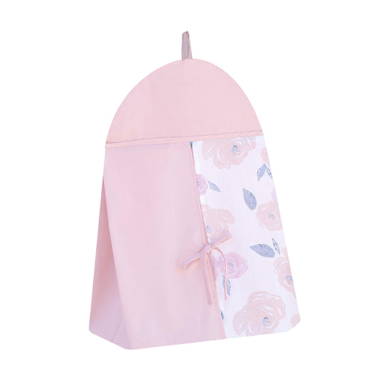 Pam Grace Creations Rose Diaper Bag, Blush Pink/Off-White