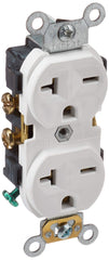 Leviton Duplex Receptacle 20 Amp, 250-Volt, Straight Blade, Commercial Grade, Self Grounding, 5822-00W, White
