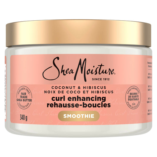 Shea Moisture Curl Enhancing Smoothie deep conditioning Coconut & Hibiscus hair treatment with Silk Protein & Neem Oil 340 g