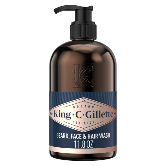 King C. Gillette Men’s Beard and Face Wash with Coconut Water, Argan Oil and Avocado Oil, 350 ml