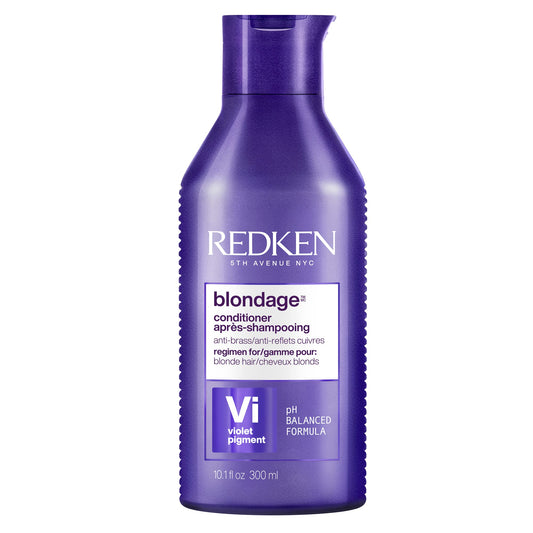 Redken Color Extend Blondage Depositing Purple Conditioner, Hair Toner, Neutralizes Brassy Tones, With Citric Acid