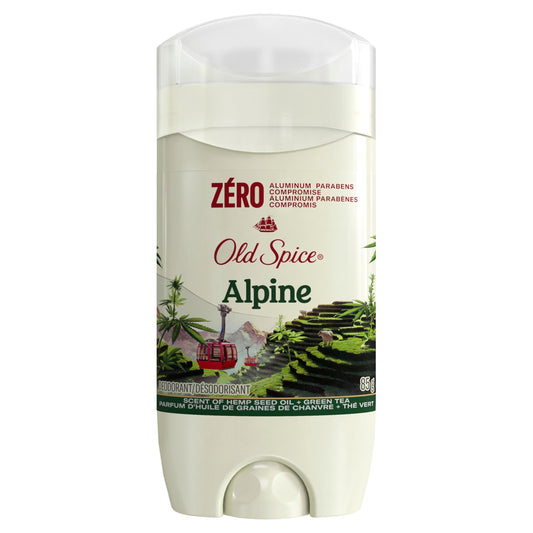 Old Spice Men's Deodorant Aluminum-Free Alpine with Hemp Oil, 85g