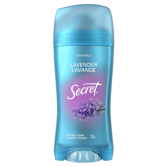 Secret Invisible Solid Antiperspirant and Deodorant, Lavender Scent, 73 g