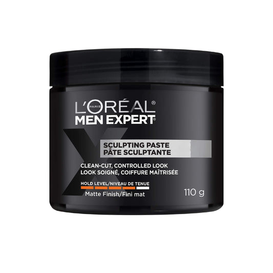 L’Oréal Paris Men Expert Sculpting Paste, Hair Paste For Men, Formulated For Extra Strong Hold With A Matte Finish For Any Clean-Cut Style, 110 g, Pack of 1