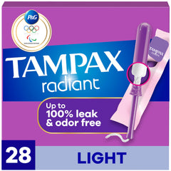TAMPAX RADIANT 22 L 2X 3/2/28CT
