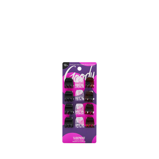 Goody Mini Claw Hair Clips, Assorted Colors, 12-count (1942509)